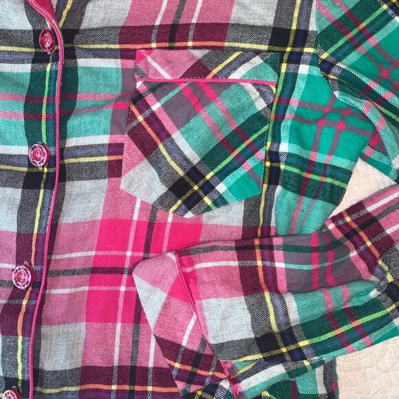 NWOT Victoria Secret Flannel Sleep Top Size  could be flannel shirt Size Med - Picture 5 of 5